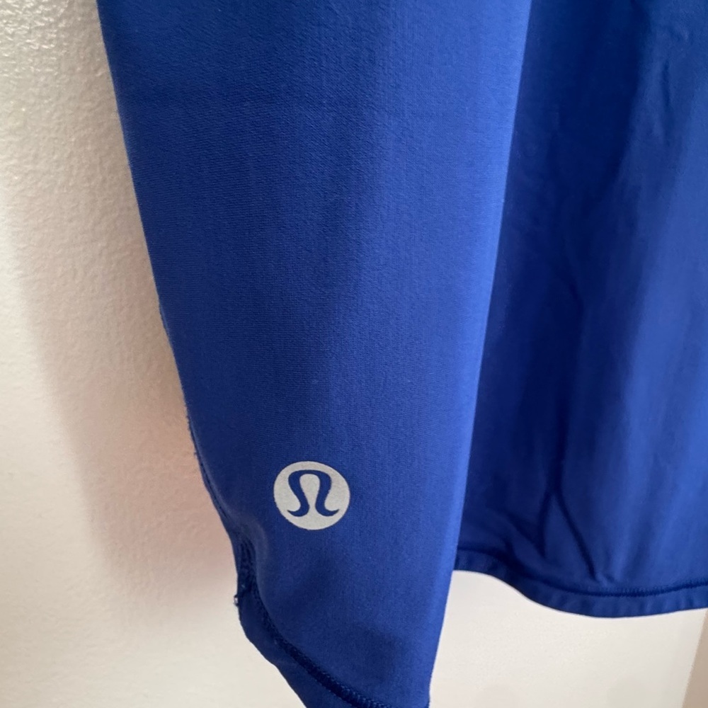 Lululemon Sculpt Tank II Blazer Blue Mesh Running Workout Top Sz 6 - Picture 4 of 5